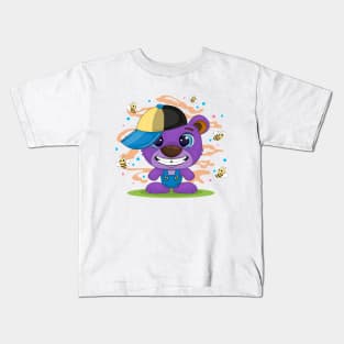 Cute cartoon bear Kids T-Shirt